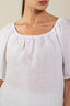 Short Sleeve Woman Shirt White