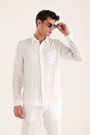 Regular Fit Shirt with Chest Pocket
