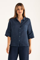 Relaxed Fit Shirt with Chest Pocket