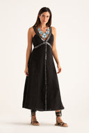 Long Dress with Sequin Details