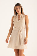 Jersey Dress with Tie Waist