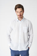 Italian Collar Regular Fit Shirt with Pocket