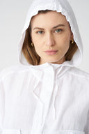 Jacket with Hood and Drawstring Waist