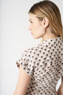 Geometric Dress with Draped Knot - 4