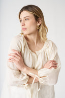 Blouse with Applied Pockets - 2