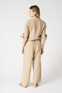 Jumpsuit with Tied Sleeves - 3