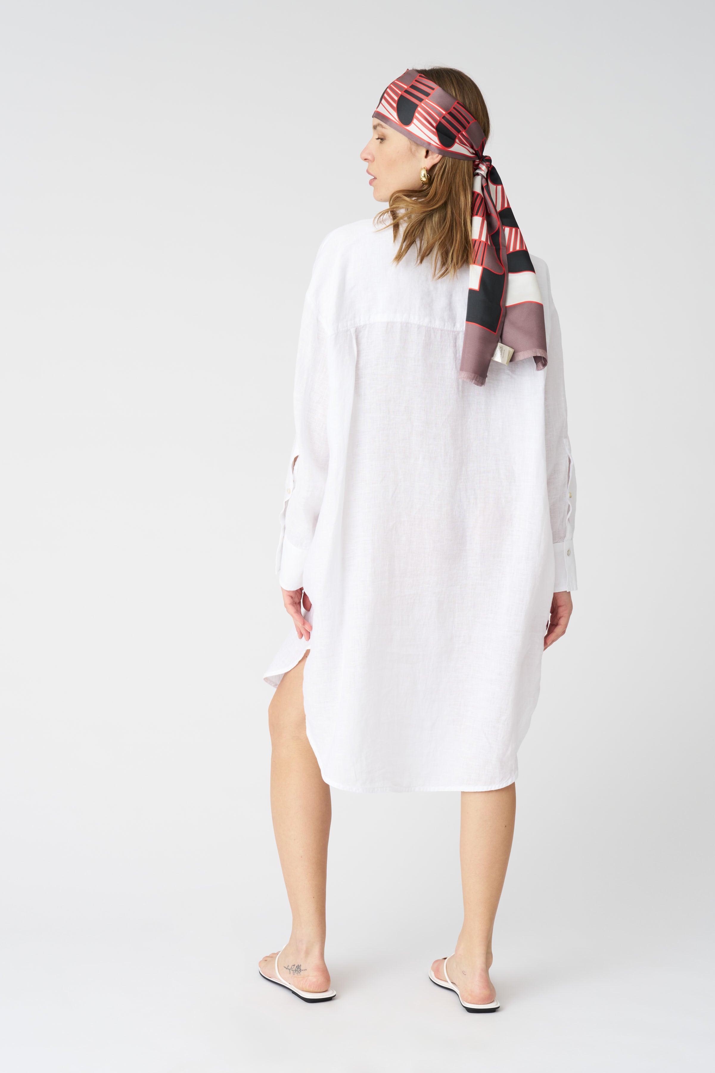 White Oversized Shirt Dress White Oversized Shirt Dress