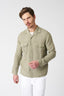 Notched Collar Regular Fit Shirt