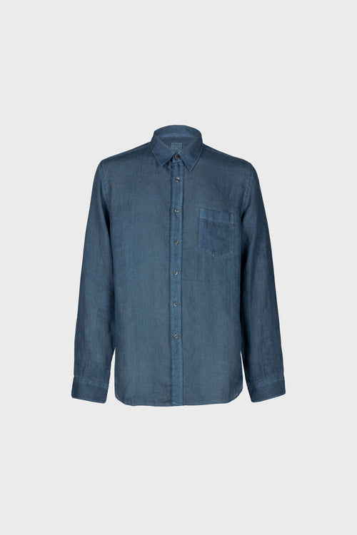 Regular Fit Shirt Blue Navy Soft Fade