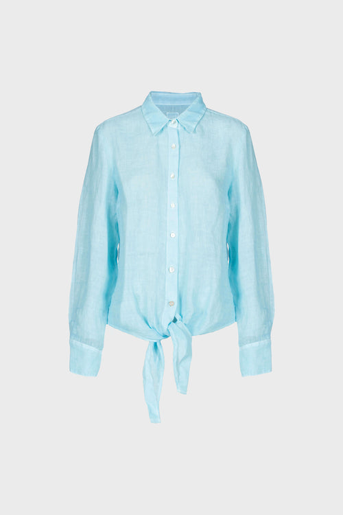 Soft faded tie front shirt Air