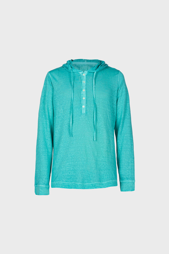 Jersey Hoodie Turquoise