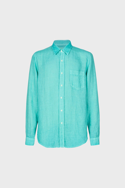 Regular Fit Shirt Torquoise Soft Fade