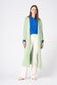 Luxury Long Cashmere Blend Cardigan – Ice Green