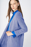 Luxury Long Cashmere Blend Cardigan – Denim Blue