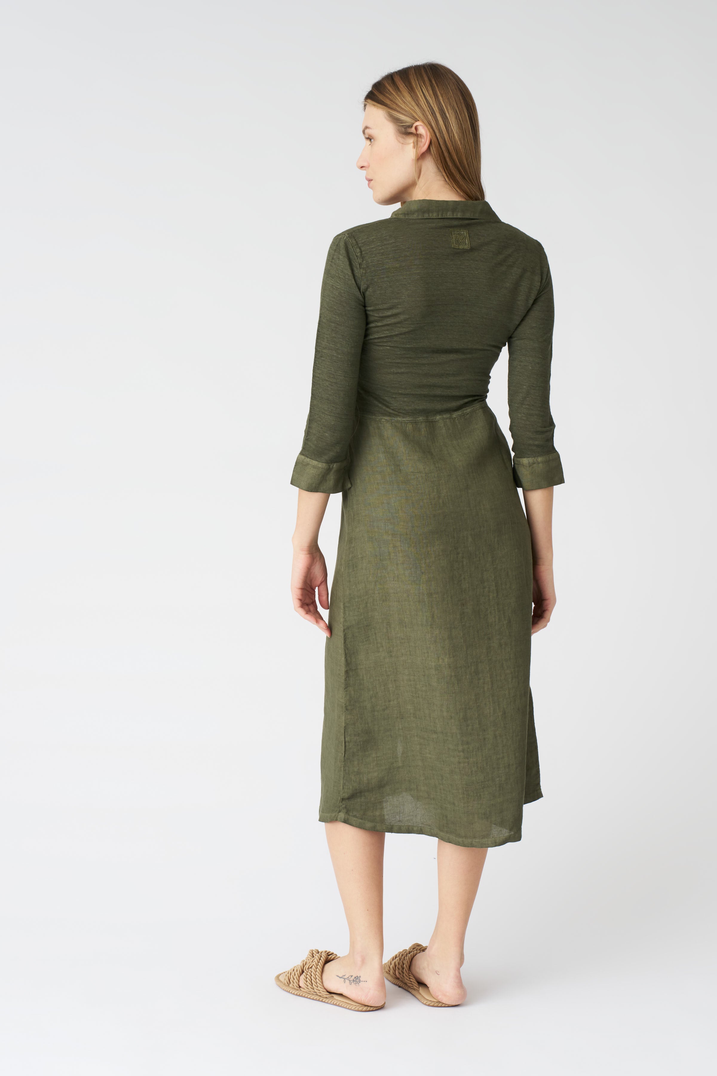 The Kat Shirt Dress NAVY FADE / XS/XS The Kat Shirt Dress NAVY FADE / XS/XS