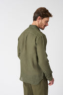 Italian Collar Regular Fit Shirt with Pocket - 8