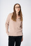 V-Neck Collared Cashmere Blend Sweater