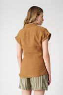 Shirt with Draped Knot - 16