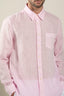 Long Sleeve Regular Fit Men Shirt Rose Quartz Soft Fade