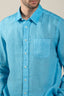 Long Sleeve Regular Fit Men Shirt Scuba Blue Soft Fade