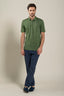 Short Sleeve Men Shirt Medium Green Soft Fade