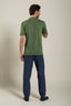 Short Sleeve Men Shirt Medium Green Soft Fade