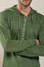 Long Sleeve Men Tshirt Medium Green Soft fade