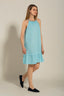 Woman Dress With Embellishment Turquoise