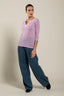 Long Sleeve Women T-shirt Lavender Soft Fade