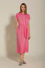 Dress With Belt Fuxia