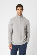 Half Zip Knit Sweater