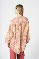 Geometric Pink Blouse