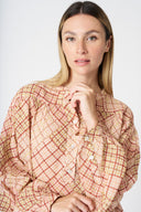 Geometric Pink Blouse