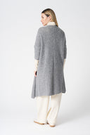 Long Knit Cardigan with Sequins