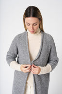 Long Knit Cardigan with Sequins