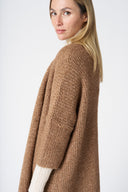 Long Knit Cardigan with Sequins