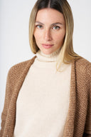 Long Knit Cardigan with Sequins