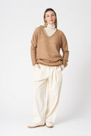 Knit V-Neck with Sequins