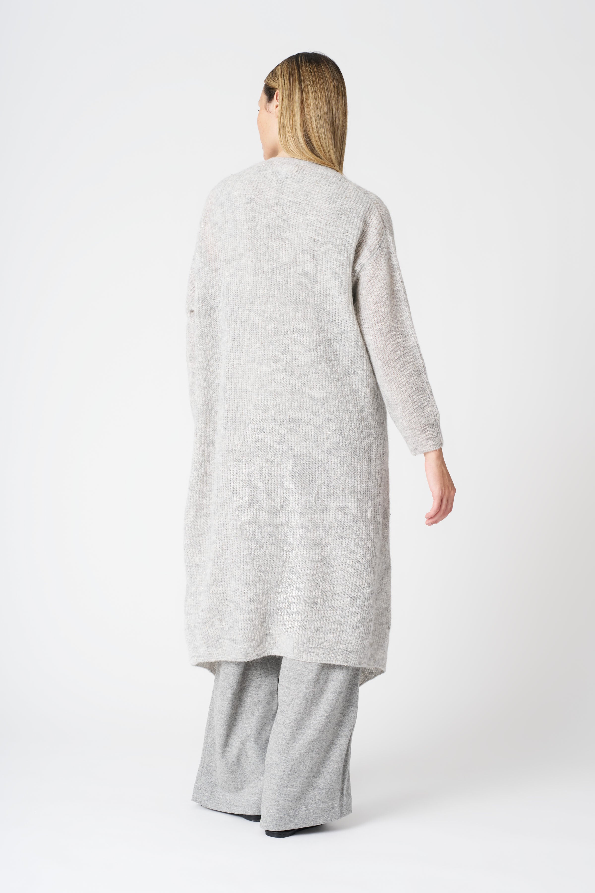 Long Knit Cardigan Light – 120percento Lino USA