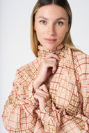 Geometric Pink Long Dress