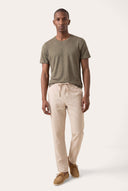 Relaxed Drawstring Linen Pant - 7