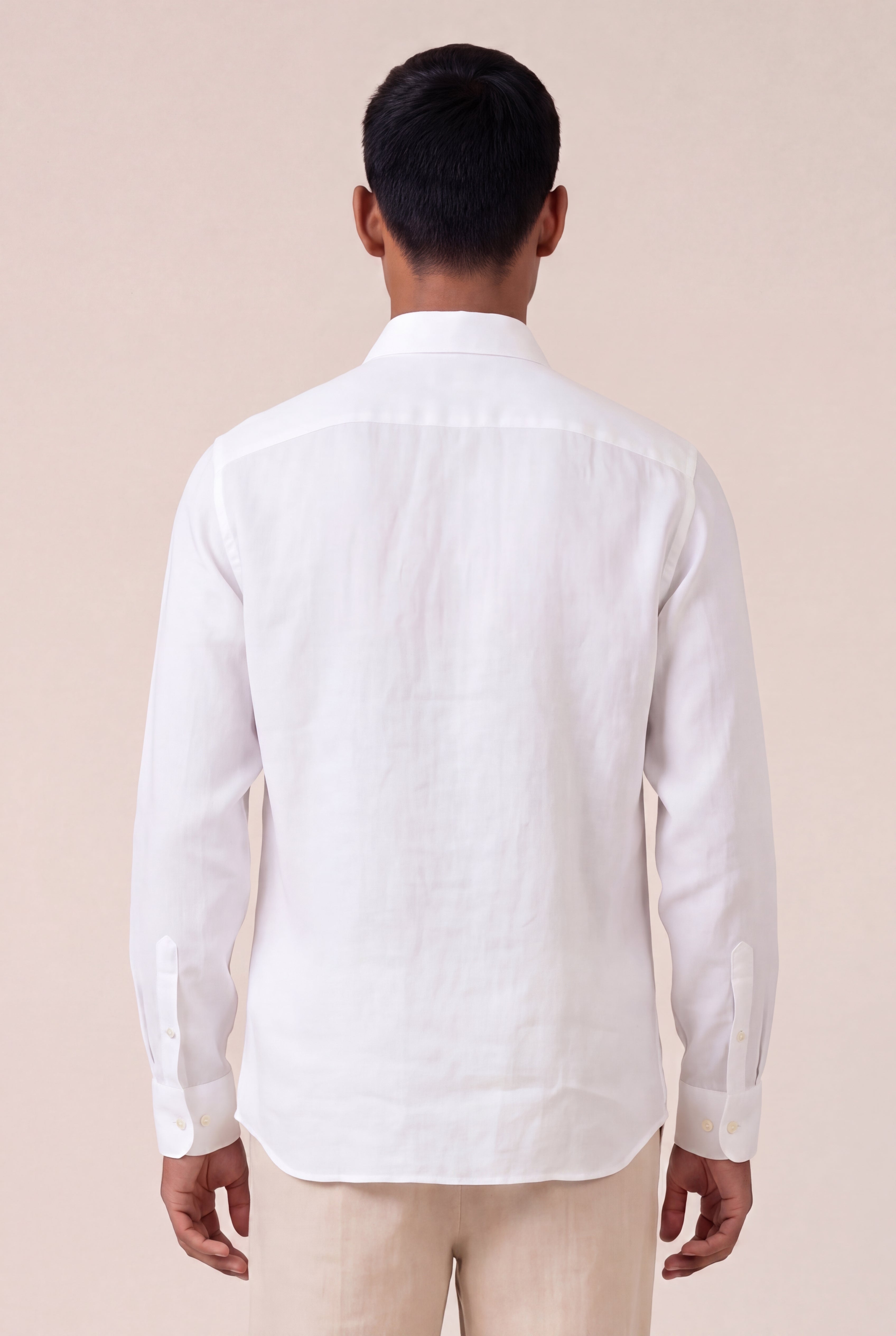 Classic Linen Long-Sleeve Shirt – 120percento Lino USA