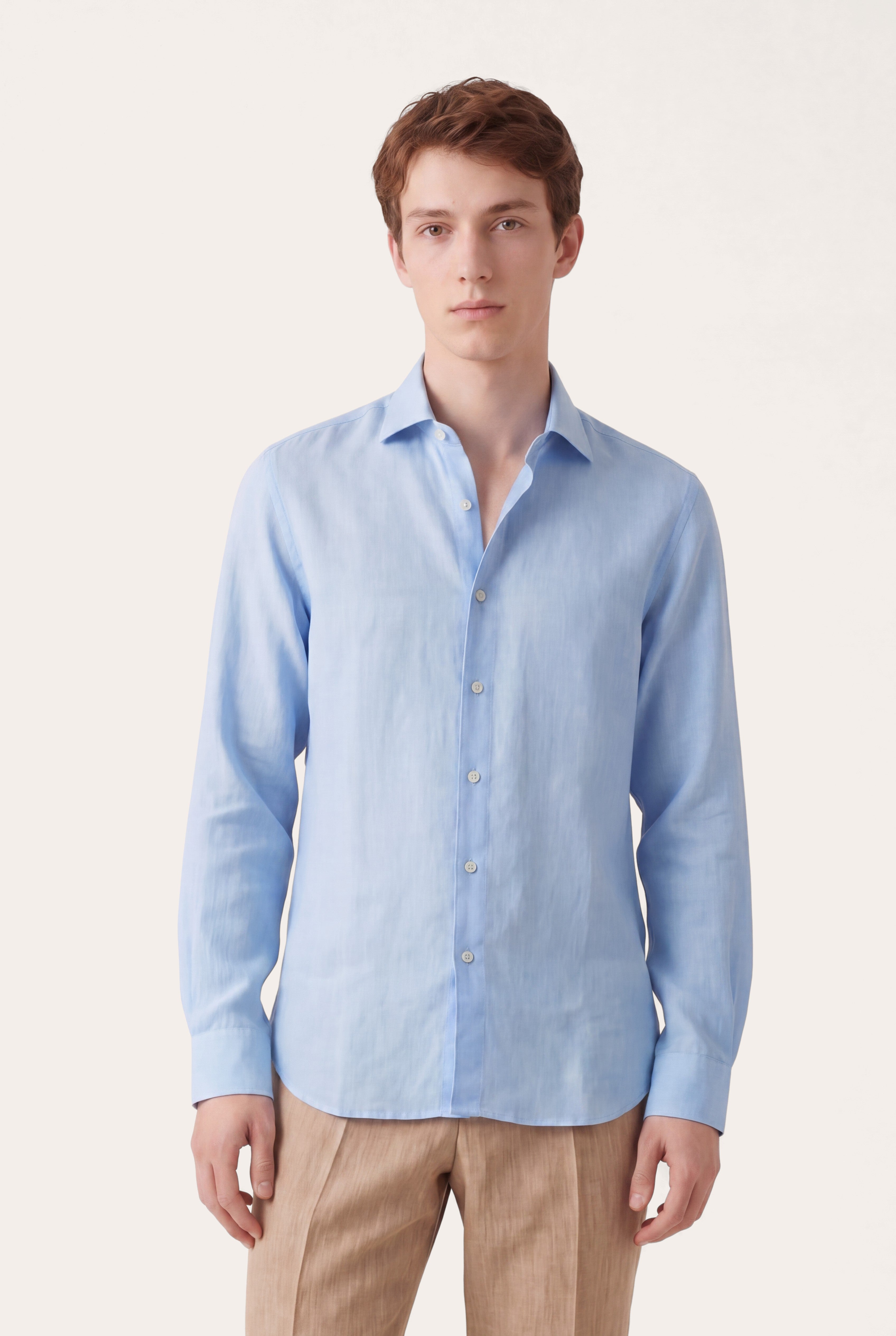 mens linen shirt long sleeve dress shirts Classic Linen Men's Shirt: Long Sleeve Button Down