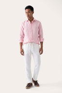Long Sleeve Contemporary Fit Linen Shirt - 19