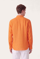 Long-Sleeve Linen Button-Up Shirt - 7