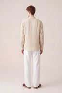 Long-Sleeve Linen Button-Up Shirt - 4