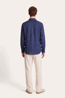 Long-Sleeve Linen Button-Up Shirt - 12