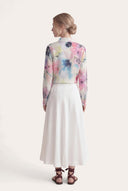 Watercolor Floral Tie-Front Shirt - 5