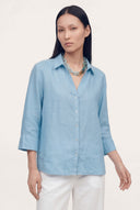Relaxed Fit V-Neck Shirt - 16