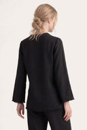 Sequin Trim Linen Tunic - 9